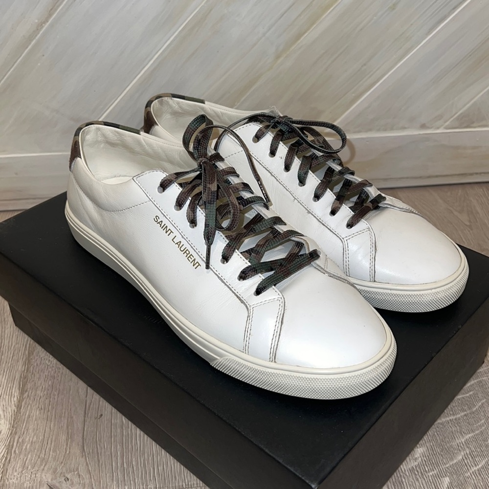 Saint Laurent white/camp sneakers